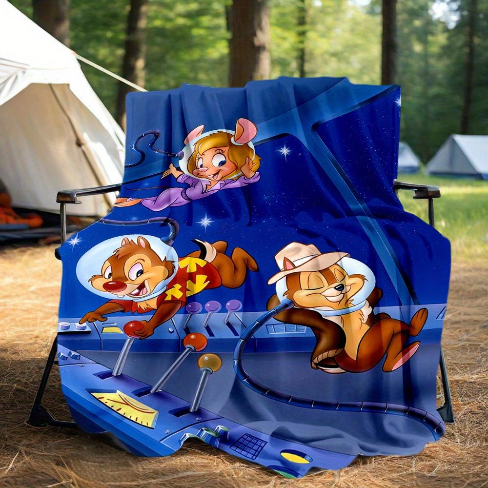 1pc, Space Chip 'n Dale Blanket Soft Throw for Room Decor, Perfect Gift Idea for Family and Friend, Living Room, Travel, Camping