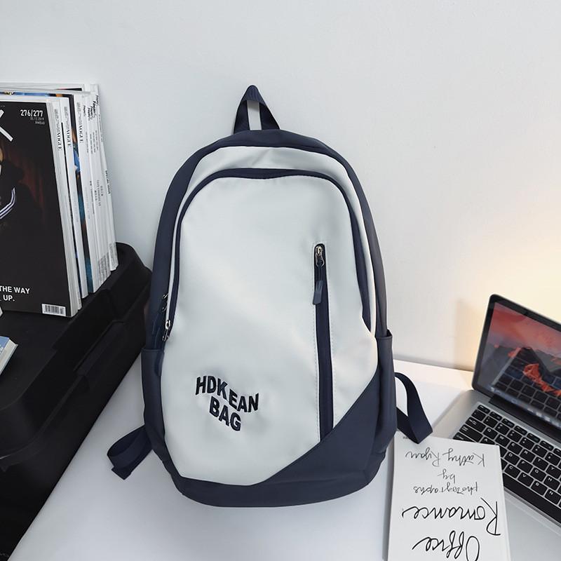 Three-layer Alphabet Design Couple Backpack For Middle School Girls