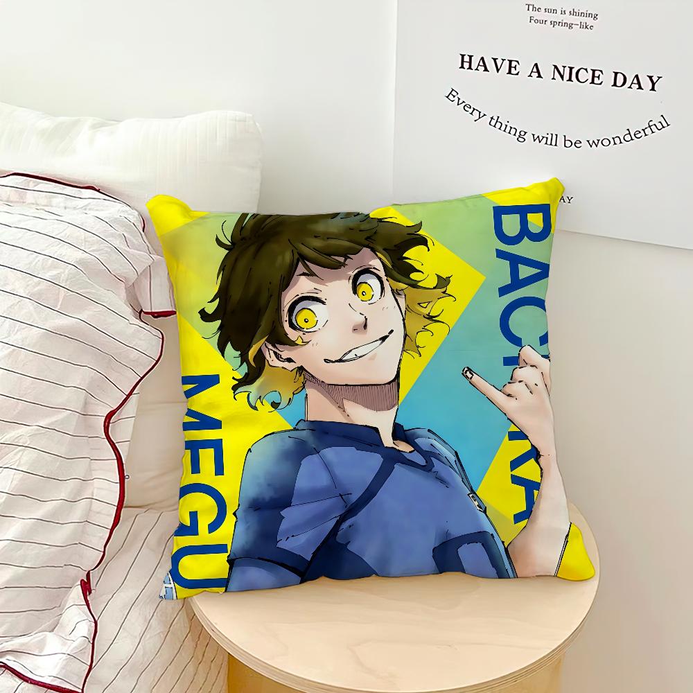 anime comic art cool b-Blue l-Lock cushion cover Comfortable soft Pillow Case for Sofa Living Room Home Decor Protective Covers