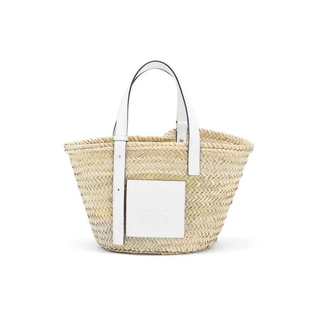 Loewe Large Basket Bag Natural/White Women Bags Tan A223S92X04-2163