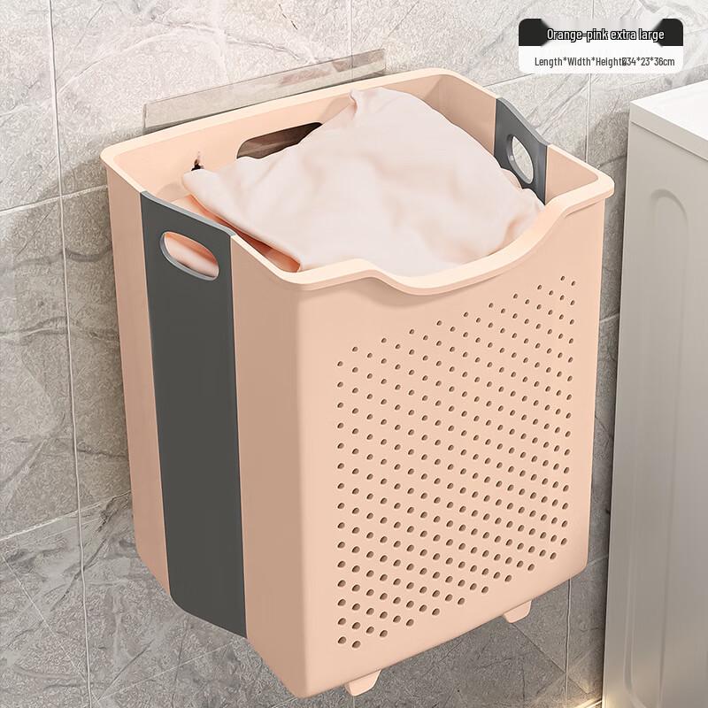 Складная настенная корзина для белья