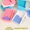 No Bean Jamming Bean-mixing Shovel 2-in-1 Baffle Fuse Beads Aligner Tray  Cross Stitch Storge
