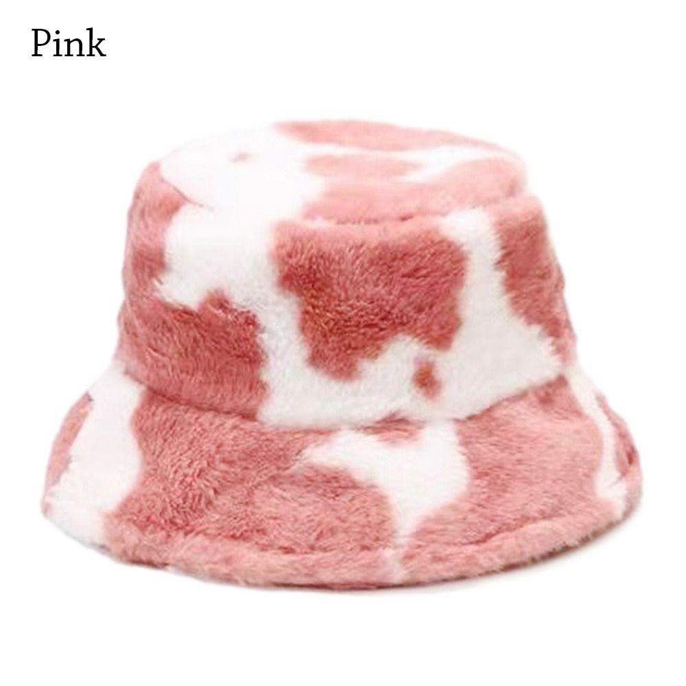 Soft Fisherman Cap Cow Stripe Panama Hat Outdoor Bucket Hat  Men Women