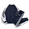 Mens Casual 2-Piece Set: Crewneck Hoodie Jogger Pants Fall Outdoor Leisure Sporty Wear