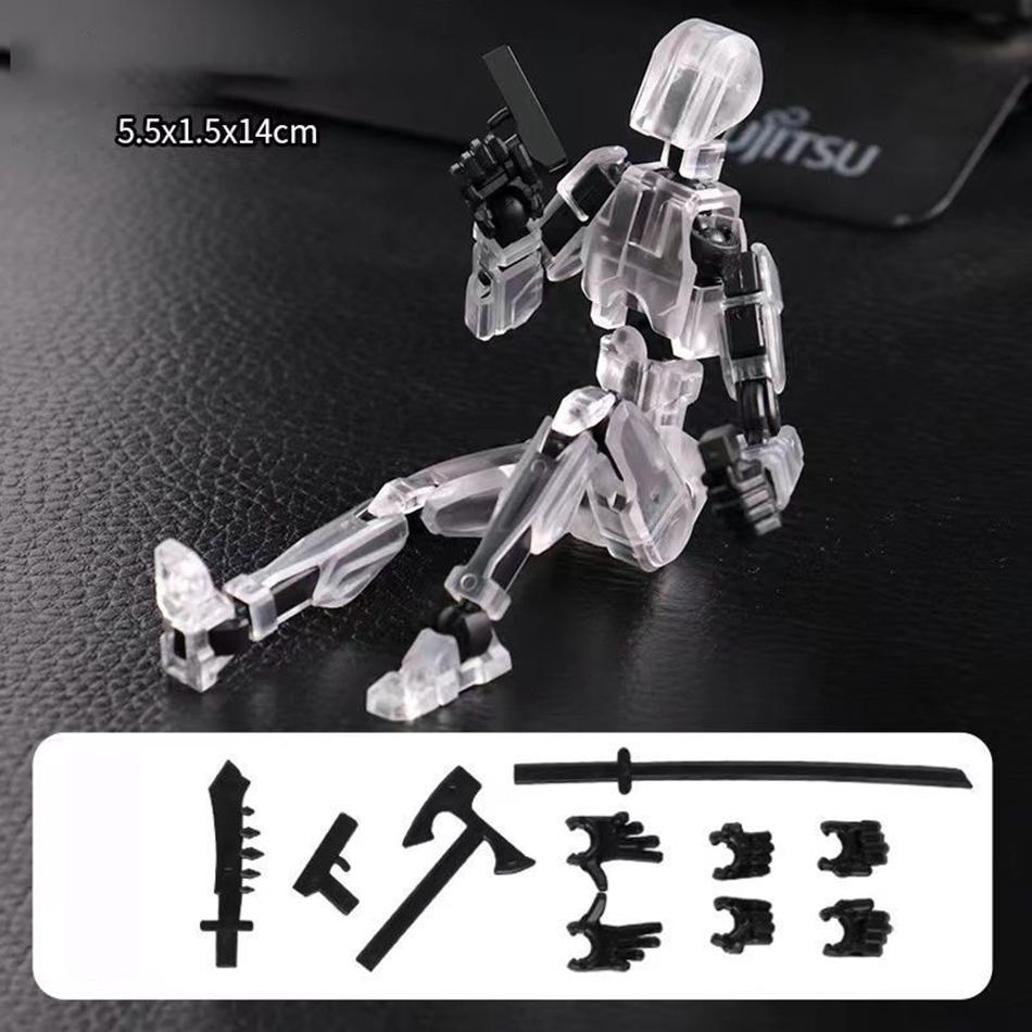 UNGH Multi-Jointed Movable Robot 3D Printed Mannequin Toy 13 Action Figure Full Body Movable Robot Toys Gifts For Children