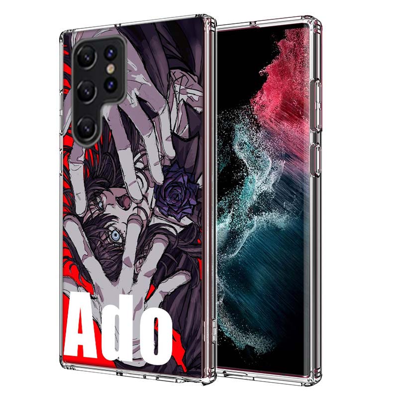 Ado Album Kyogen Capa Phone Case For Samsung S26 Ultra S25 Edge Galaxy S23 S21 S20 S24 FE S22 S10 Plus Cover Clear TPU Shell Coq