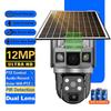 12MP 6K Solar Camera IP CCTV Draadloze PIR Menselijke Detectie Waterdicht 2-weg Audio Videobewaking Smart Home Beveiligingscamera's