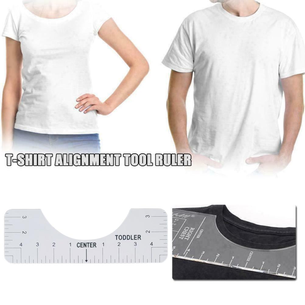 T Shirt Ruler Guide Measurement Tool T Shirt Centering Tool Alignment Guide for Fabric Cutting Sewing Crafts