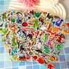 12Sheets/set Jurassic Dinosaurs  Rewards Sticker Puffy Bubble Toys Stickers