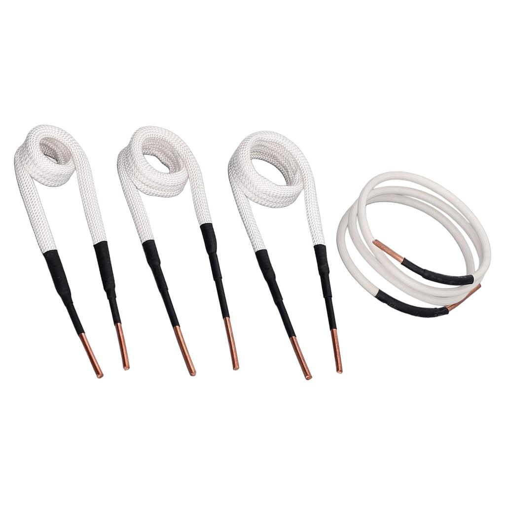 Akozon Induction Heater Coil 3.0mm Brass Electric Induction Coil Kit with Nuts and Removal