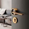 Anti-theft Design Round Door Lock Zinc Zinc Zinc Alloy Deadbolt Lock Door Handle Lock Bedroom Door