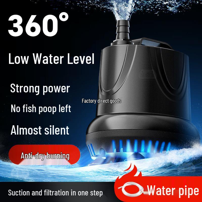 Silent Submersible Fish Tank Pump: Small Bottom Suction & Water Circulation Filter