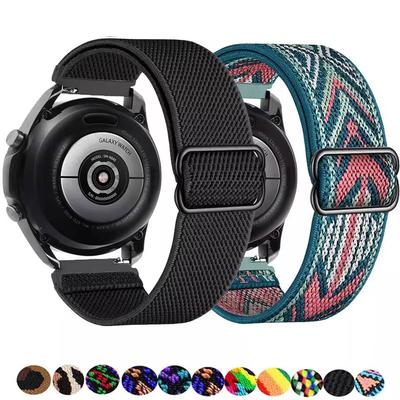 20mm 22mm Straps For Samsung Galaxy Watch 7/6/5 pro/4/classic/Active 2/Gear S3 Adjustable Nylon Correa Huawei GT 2/4/3 Pro Band