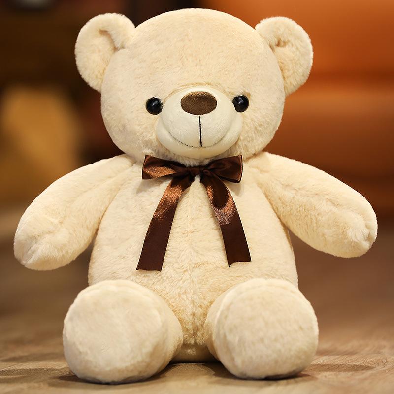 

Cute Cute Bear Doll Plush Teddy Bear Hug Bear Doll Children Soothing Pillow Doll 80cm（1kg） бежевий