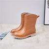Rain shoes women's new fashion rain boots waterproof and non-slip water shoes lightweight four-season water boots wear-resistant adult
