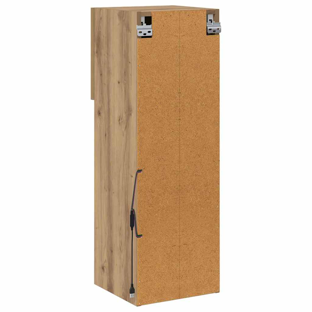 Wall Mounted TV Cabinet Artisan Oak 30.5 x 30 x 90 cm