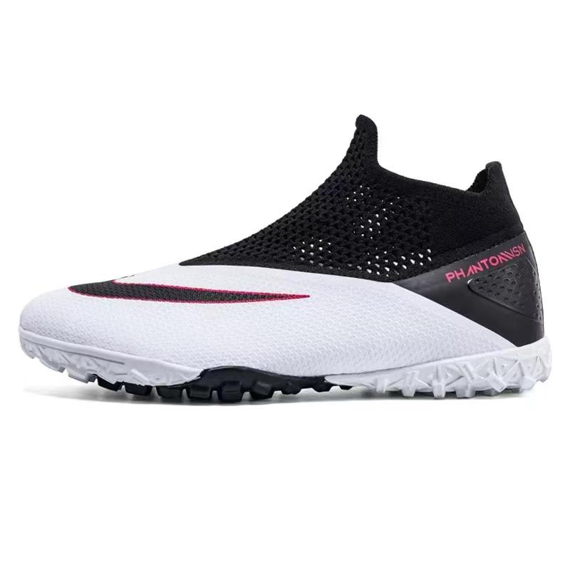 Big Size 49 48 Slip On Soccer Shoes Unisex Long Spike AG/TF Artificial Football Shoes Indoor Anti-slip Training Sport Boots