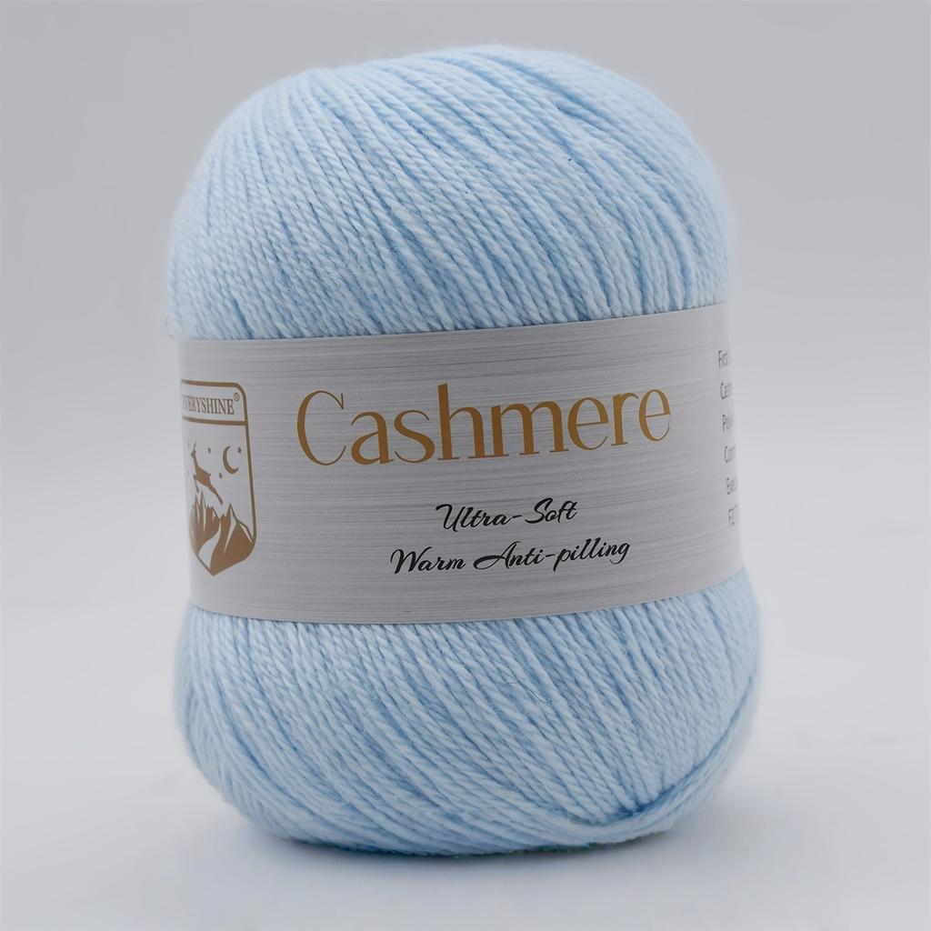 6pcs Premium Cashmere Yarn – 50g/Pc 320m Soft Knitting & Crochet Yarn for DIY Hand-Woven Crafts – Luxurious Warm Fiber for Scarves, Hats, Sweaters