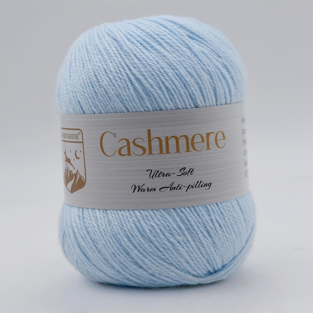 

6 мотков премиальной кашемировой пряжи – 50 г/моток 320 м Мягкая пряжа для вязания и крючком для рукоделия, связанного вручную – Роскошное теплое волокно для шарфов, шапок, свитеров