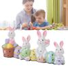 Easter Eggs Bunny Decoration Hand Made Resin Easter Eggs Bunny Centerpiece Decorative Vibrant Rabbit