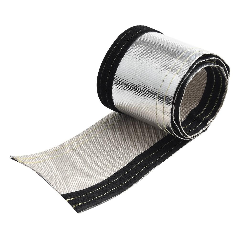 Insulated Hose Cover Wrap Wire Replacement Removal Black+Silver Protection