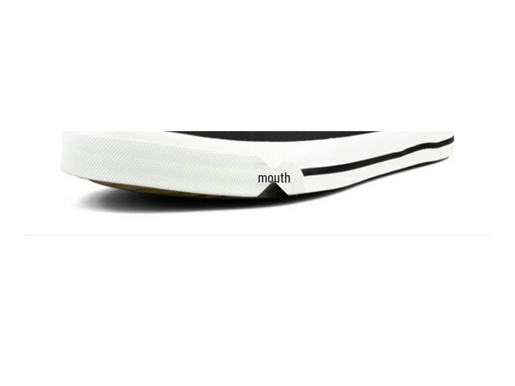 Unisex weiße Canvas Slip-On Skate-Schuhe: Lässiger Frühlingsstil