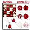 Merry Christmas Ball Ornaments Tree Hanging Pendants Set for Home Decoration Family New Year Celebration Party Decor