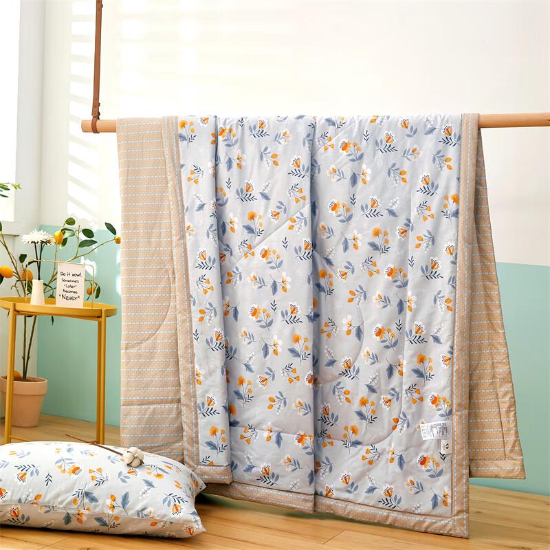 Aosmeng All-Cotton Floral Print Summer Quilt