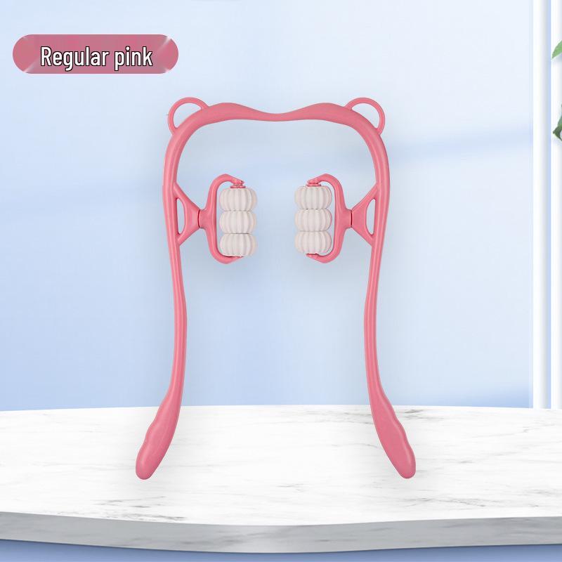 

Cervical Massager: 6-Wheel Manual Roller for Neck and Shoulder Relief, Meridian Unblocking.