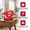 Napkin Box Valentine Day Tissue Box Love Wood Knot Wooden Ornament Love Wood Tissue Box Red Heart of Baryada Valentine