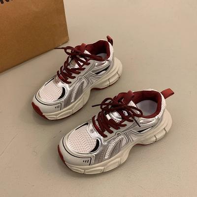 Plateau-Dad-Schuhe für Damen, Frühling und Herbst, neue kleine weiße Schuhe, lässige Sportschuhe