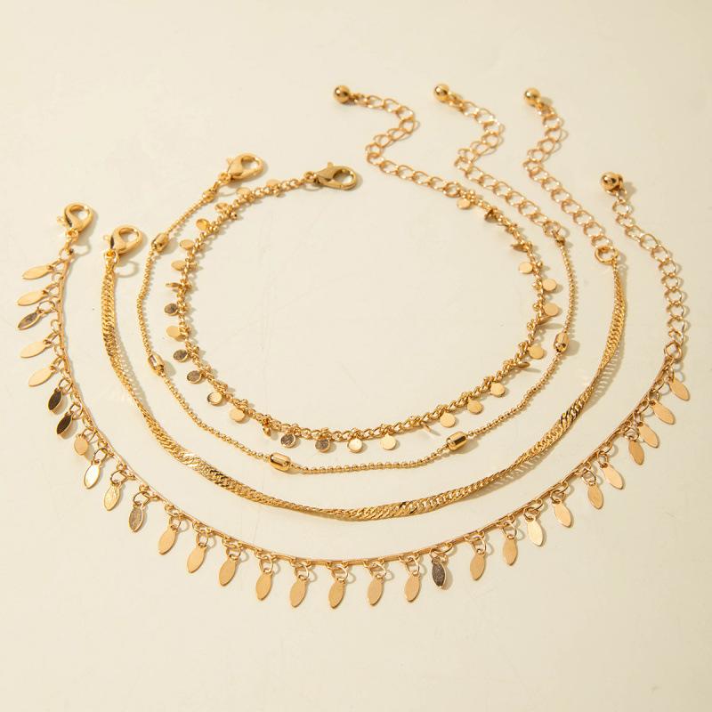 Jewelry Cross Simple Chain Foot Decoration, Eye Pendant Multi-layer Stacked Anklet Wholesale