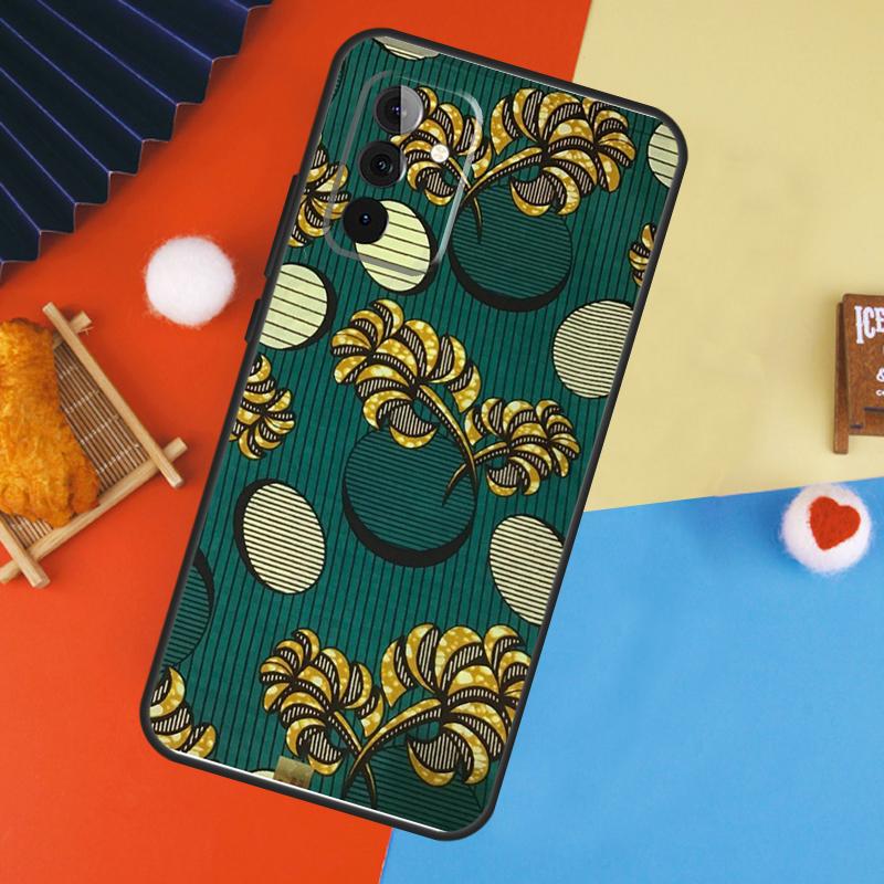 African Wax Print Design Case For Samsung Galaxy A16 A26 A36 A56 A17 A55 A35 A15 A52 A32 A12 A53 A33 A13 A14 A34 A54