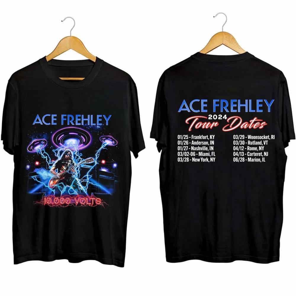 Ace Frehley’s 2024 Tour Shirt Ace Frehley Fan S-5xl men Unisex T-Shirt XL