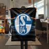 1PC FC Schalke 04 Patterned Flannel Blanket Suitable For All Seasons for Home Decor Warmth and Comfort Gifts Holiday Present