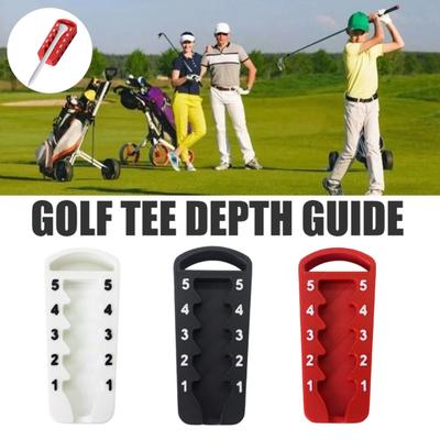 Höhenverstellbarer Golf-Tee mit 5 Einstellungen, präziser Tee-Heber für gleichmäßige Schwünge, multifunktionaler Teehalter mit 5 Tees für den Innenbereich