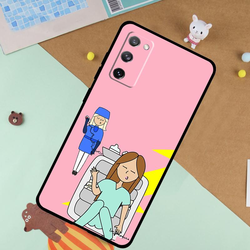 Nurse Doctor Dentist Soft Case For Samsung Galaxy S25 Ultra S9 S10 S20 S21 S22 S23 S24 Plus S24 FE Funda Cover