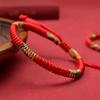 Tibetan Buddhism Lucky Bracelet Unisex Braided Adjustable King Kong Knot Red String Bracelets For Men Women Couple Pulsera