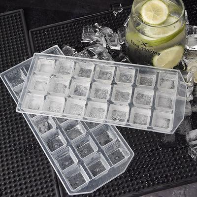 1 Pezzo 21 Scomparti Plastica Spessa Stampo Cubetti Ghiaccio Fai da Te Riutilizzabile Vassoio Ghiaccio Whisky Stampo Gelatina Freezer Accessori Cucina Casa Bar
