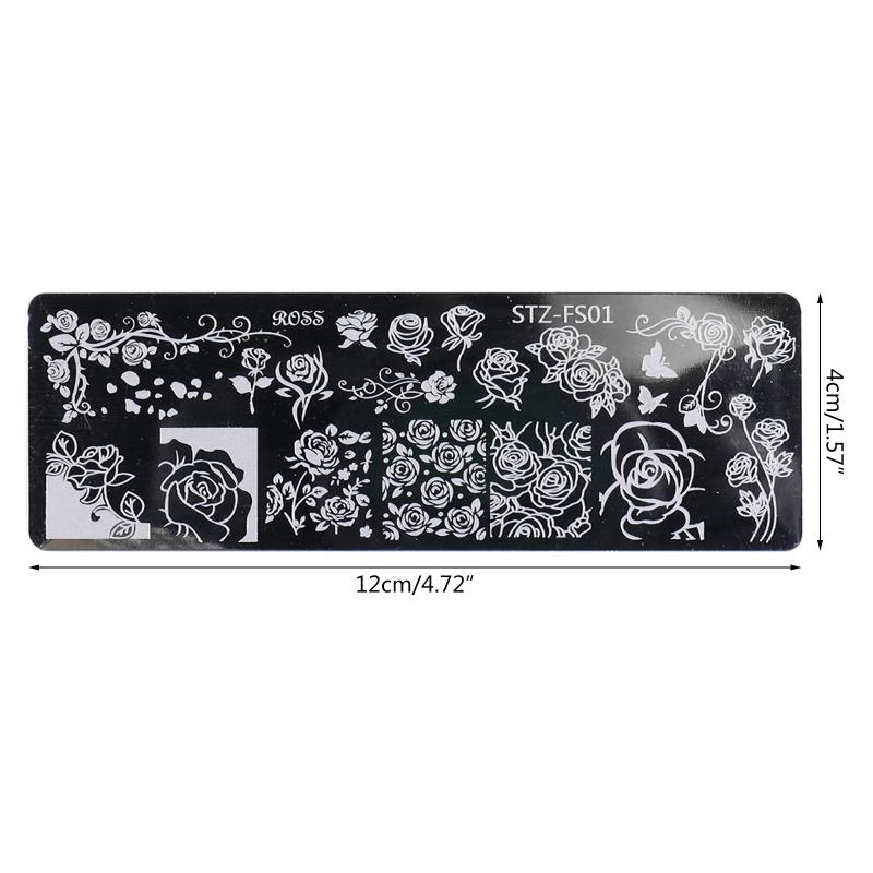 Nail Art Stamping Plates Flower Moon Snowflake Animals Design Nail for Image Stamp Plates Manicure Templates Nail Art To