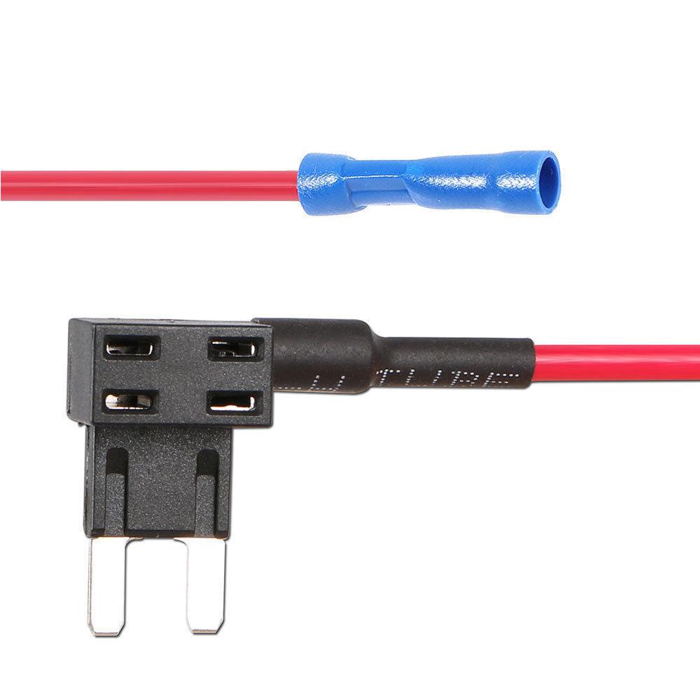 5 kusů 12V 15A Sada adaptéru s pojistkovým odbočovačem do auta, Mini ATM APM nožová pojistka