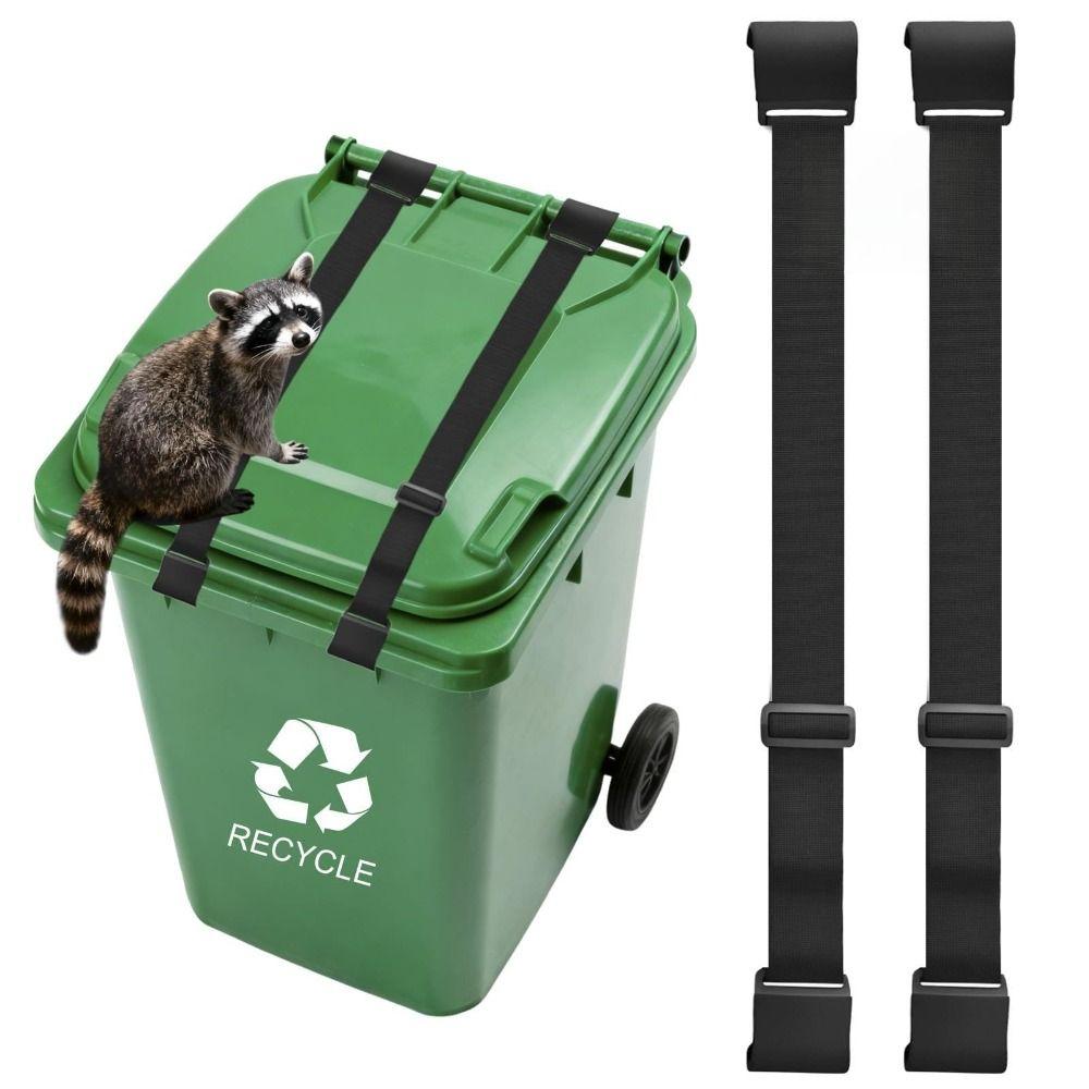 Metal Claws Trash Can Locks Adjustable Outdoor Trash Locks Bin Lid Locks Patio Garbage Bins