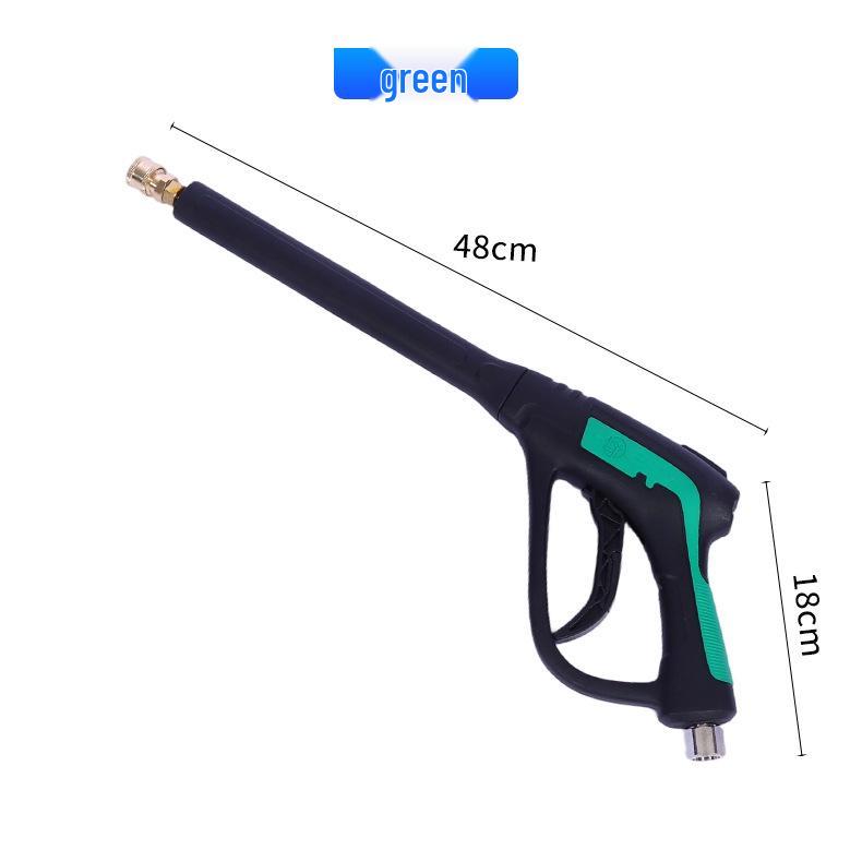 

Portable High-Pressure Ceramic Car Wash & Garden Water Gun with Quick Connect Nozzle зелёный