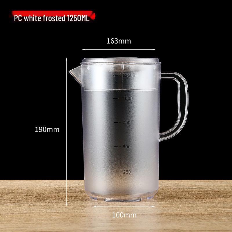 High-Temperature Resistant Large Capacity Plastic Cold Water Kettle for Milk Tea, Juices, and Catering