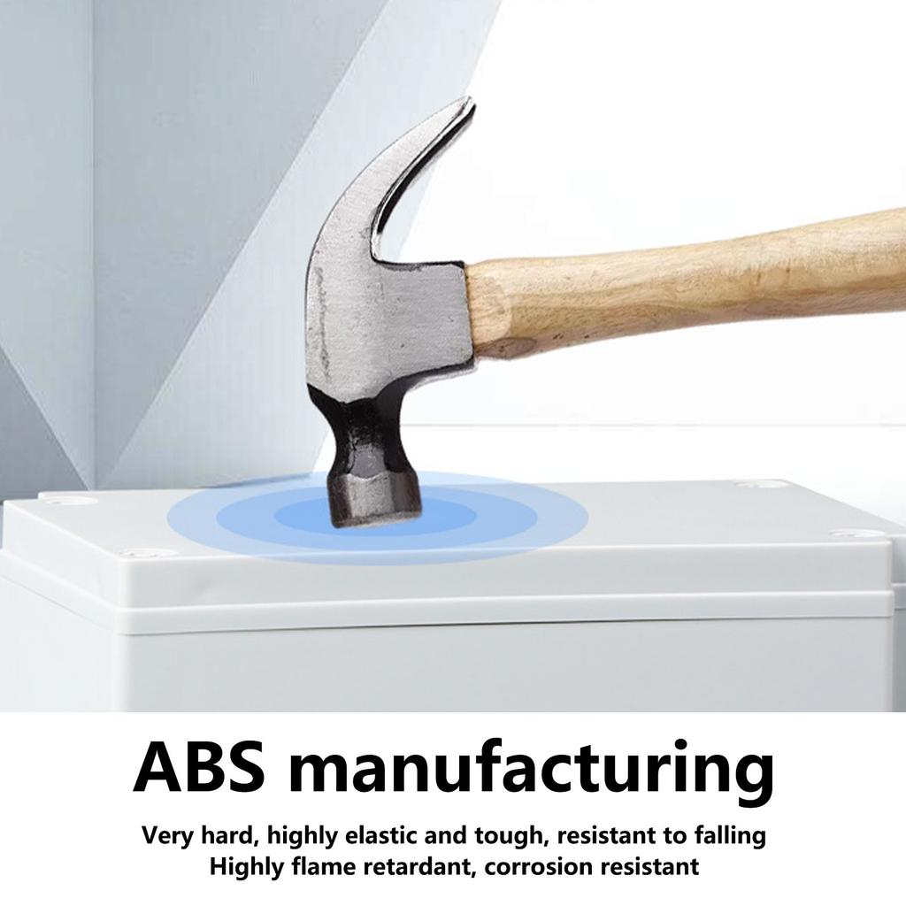 Multipurpose Waterproof Junction Box for Safe Electrical Installations In Outdoor Environment Daily Casual Use