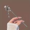 Classic Chinese Tassel Hair Accessory Retro Metal Flower Hanfu Hair Needle for Women's Daily Holiday Wear Girl's Jewelry Hairpin