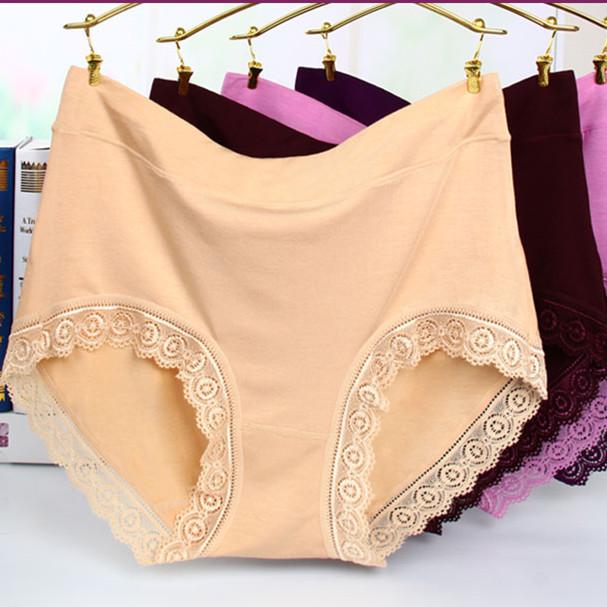 High Waist Plus Size Modal Cotton Panties for Women - Soft, Mid-Rise, Comfortable Fit for 200 Lbs