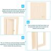 Miniature Wooden Door 1 12 Scale Unpainted DIY Furniture Craft for Small House Scene Decoration Mini House Furniture