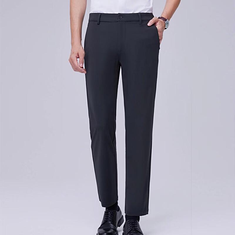 Men s Straight Fit Business Casual Trousers 37