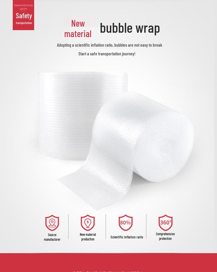 Shockproof Bubble Wrap Foam Roll - In Stock Packaging, 30 x 50
